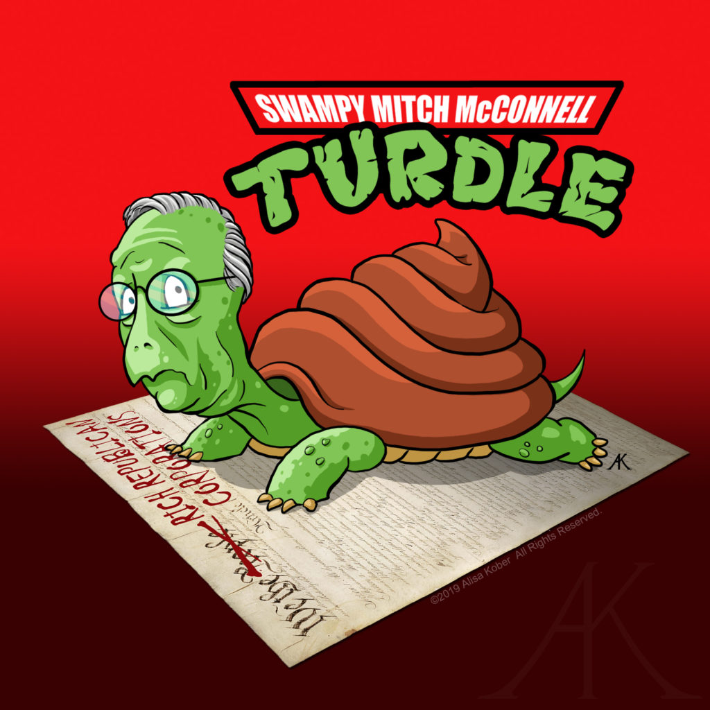 Swampy Mitch McConnell Turdle